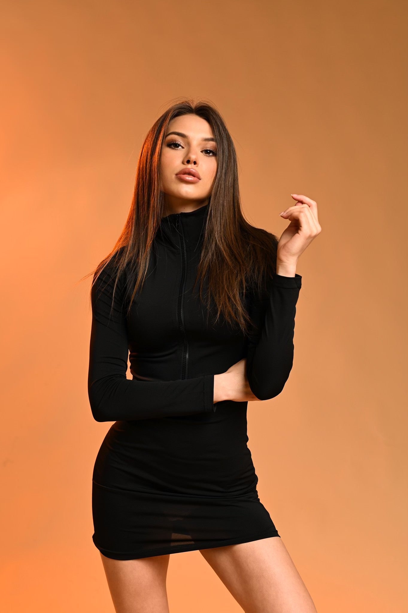 Рокля - "Half Zip" Bodycon