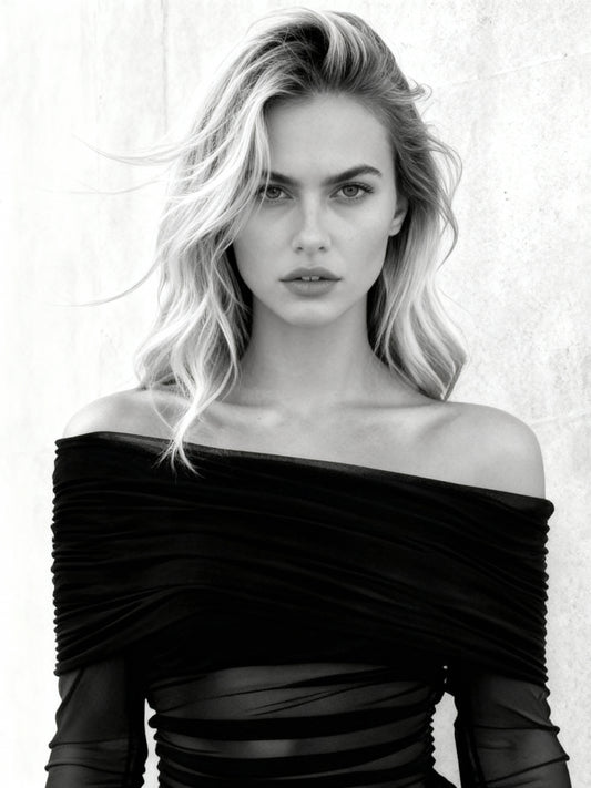 Елегантна черна рокля Black Miss